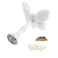 Крючок для штор CAPPIO KS037, цвет белый, 2 шт