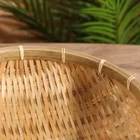 Чаша плетеная, 25 см, бамбук