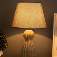 Лампа настольная "Поэзия" 40Вт Е14 срый 24х24х38см