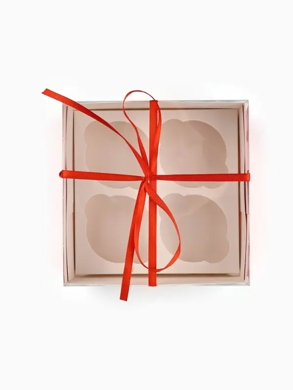 Коробка для капкейка &laquo;Счастливого нового года!&raquo;, 16&times;16&times;7.5 см