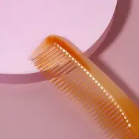 Расчёска комбинированная, 20&times;4(&plusmn;1) см, янтарная