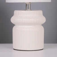 Лампа настольная "Афина" 1х40Вт Е14 белый 13х13х26см МОДЕЛЬ: