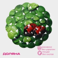 Коврик в раковину Доляна &laquo;Божья коровка&raquo;, 28&times;28 см