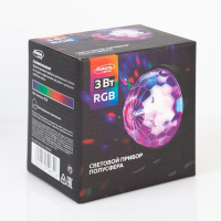 Световой прибор &laquo;Полусфера&raquo; 5 см, свечение RGB, 220 В