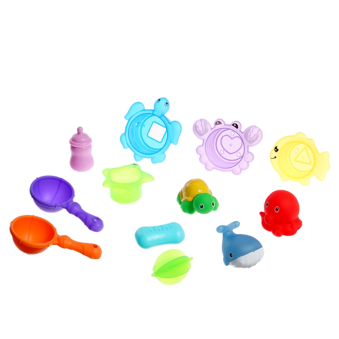 Набор игрушек для купания &laquo;Подводный мир&raquo;, 11 предметов, МИКС