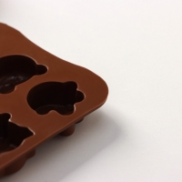 Форма для конфет и шоколада Доляна &laquo;Животные. Любовь&raquo;, силикон, 20,6&times;10,5&times;1,4 см, 15 ячеек, цвет коричневый