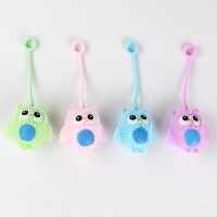 Мяч детский резиновый ёжка световой &laquo;Совушка&raquo;, цвета МИКС , в шоубоксе