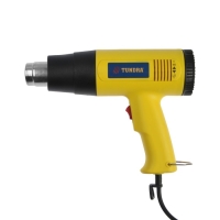 Строительный фен ТУНДРА, 2000 Вт, 250-500 л/мин, плавная регулировка температуры 60-600&deg;С