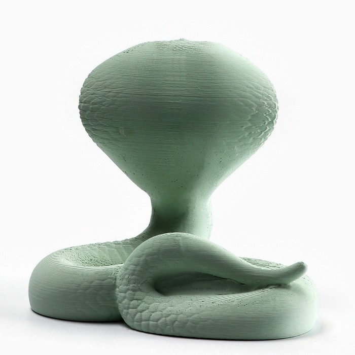 Подставка новогодняя под телефон &laquo;Кобра&raquo;, зелёная, 8,5 х 7,5 см