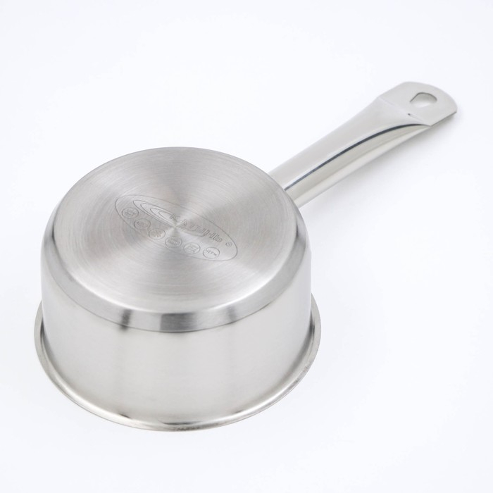 Ковш &laquo;Общепит&raquo;, 1 л, d=14 см, металлическая крышка, металлическая ручка, капсульное дно, индукция