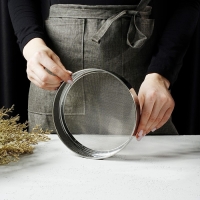 Сито для просеивания Доляна &laquo;Металлик&raquo;, d=19 см, цвет серебристый