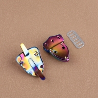 Застёжка для сумки, 3 &times; 4,2 см, цвет бензин