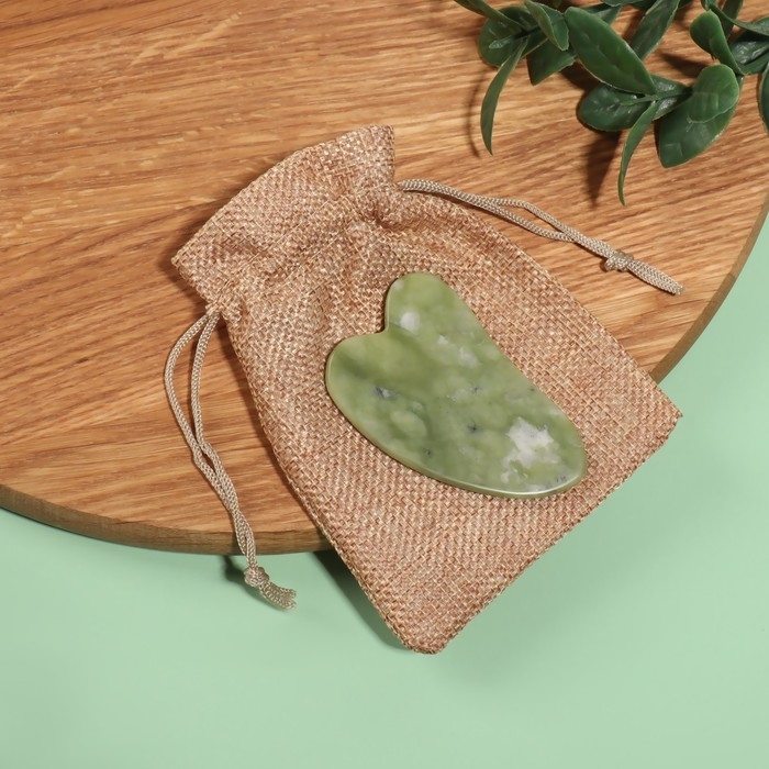 Массажёр гуаша &laquo;Лапка&raquo;, 7 &times; 4,3 см, в PVC коробке, цвет зелёный