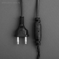 Гирлянда &laquo;Нить&raquo; 20 м с насадками &laquo;Шарики 1.5 см&raquo;, IP44, тёмная нить, 200 LED, свечение мульти (RG/RB), мигание, 220 В