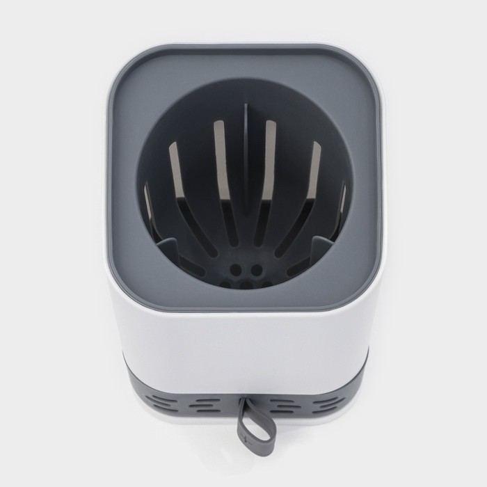 Ёршик для унитаза силиконовый SAVANNA, 10,8&times;42,5 см, цвет серый