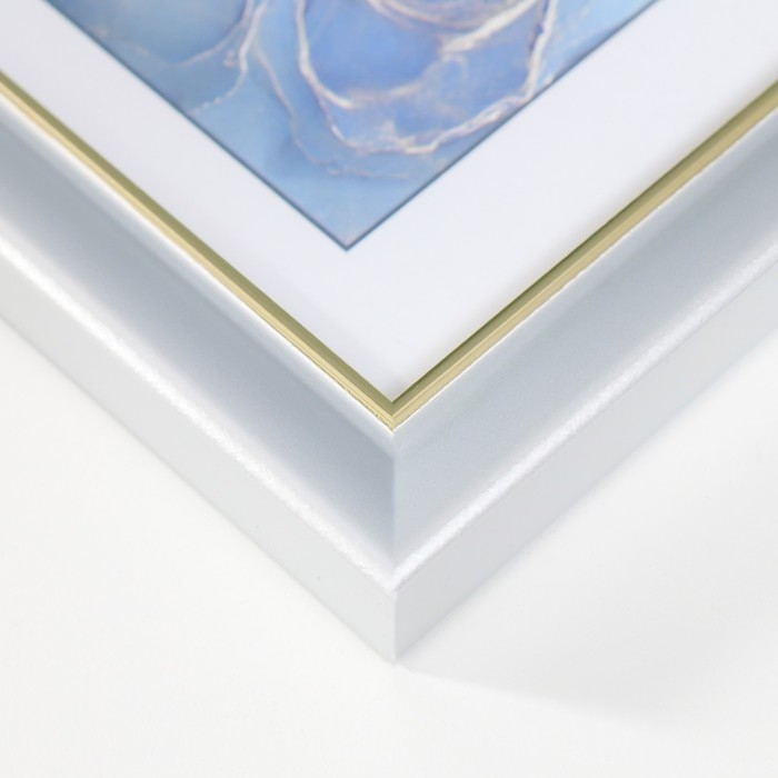 Фоторамка пластик "Офис 8" 10х15 см, серебро