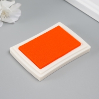 Штемпельная подушка "Оранжевая" 7,5х5,5х1,8 см