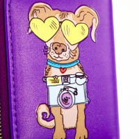 Кошелёк на молнии "Выбражулька", цвет фиолетовый