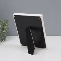 Фоторамка пластик на 1 фото13х18 см "Сердце с бантиком" белый бумага тиснение 18х2х23 см