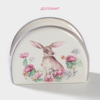 Салфетница Доляна &laquo;Зайка&raquo;,9,5&times;7&times;4,3 см