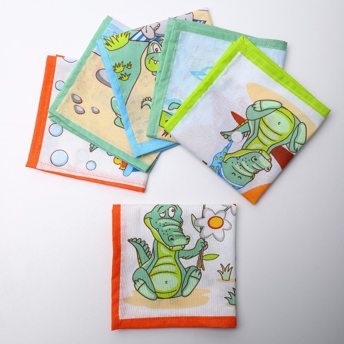 Платок носовой детский 28х28см, 6шт, рис 29148, МИКС, ситец 100г/м, хл100%