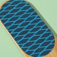 Пилка для ног &laquo;BAMBOO&raquo;, наждачная, двусторонняя, с подвесом, 18 см, бамбуковая