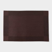 Салфетка сервировочная на стол Доляна &laquo;Шахматы&raquo;, 45&times;30 см цвет коричневый