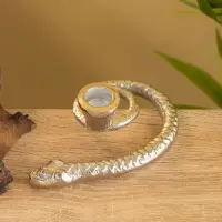 Подсвечник &laquo;Змейка&raquo;, 15&times;9.5&times;5 см, алюминий