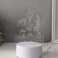 Светильник "Мопсы" LED RGB от сети RISALUX 9,5х11,8х17 см