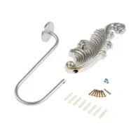 Крючок для штор CAPPIO KS042, цвет серебро с золотом, набор 2 шт