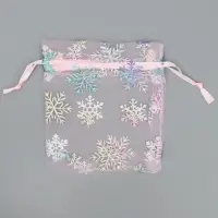 Мешочек подарочный органза &laquo;Нежность в Новом Году&raquo;, голография, органза,10 х 12 см +/- 1.5 см