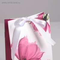 Пакет подарочный с лентой, упаковка, &laquo;Хорошего настроения&raquo;, 13 х 23 х 7 см