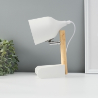 Лампа настольная "Престиж" 1х40Вт Е27 белый 13х12х24см