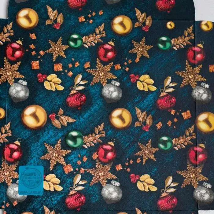 Коробка для кондитерских изделий с пластиковой крышкой &laquo;С Новым годом!&raquo;, 13 х 13 х 3 см