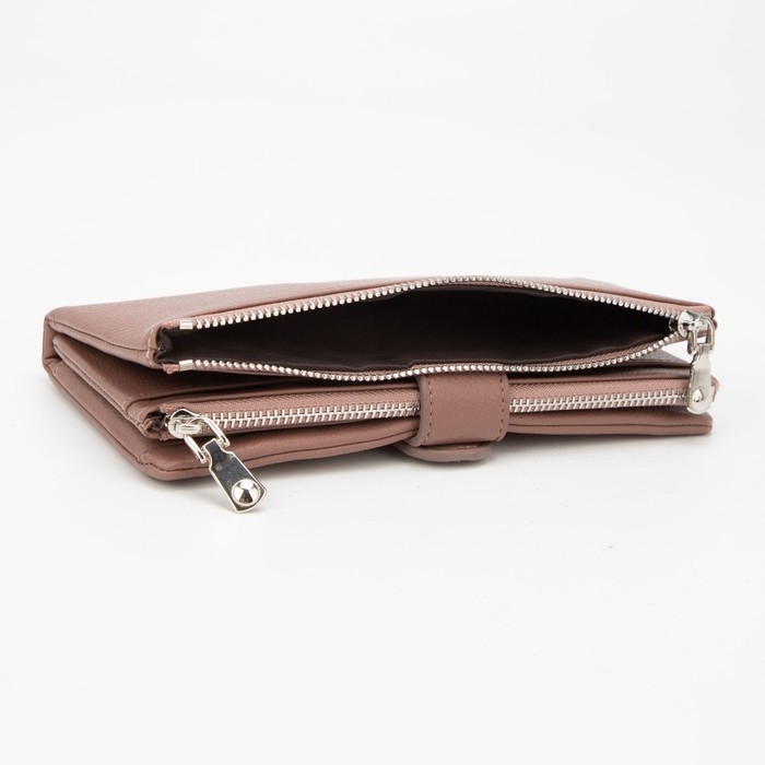 Кошелёк женский на магните, цвет розовый