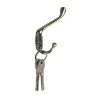 Крючок мебельный ТУНДРА TKd=015, двухрожковый, бронза