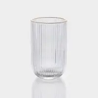 Набор стаканов 6 шт, 400 мл, золотой обод