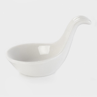 Соусник Доляна White Label, 9&times;5.5&times;6 см, фарфор, белый