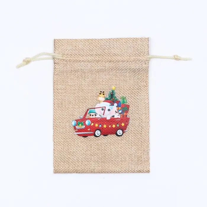 Мешок подарочный с термонаклейкой, 10&times;14 см