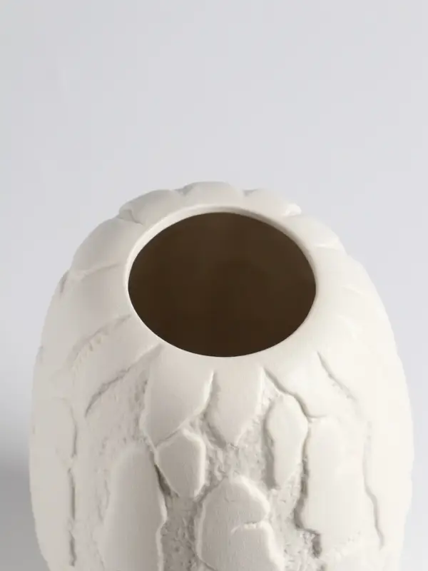 Ваза &laquo;Нуева&raquo;, 22&times;12 см, керамика, белая