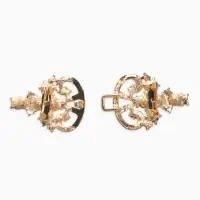 Зажим для кардигана "Ажур", пика, цвет золотой в золоте