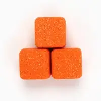 Бомбочки для ванны &laquo;Кубики&raquo;, набор 3 шт x 70 г, аромат шипучий апельсин, URAL LAB