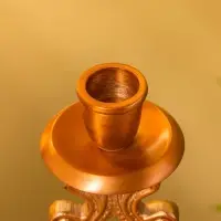 Подсвечник "Нежность" алюминий 10х10х18,5 см