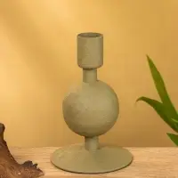 Подсвечник на 1 свечу "Кипарис" с 1 сферой 7,5х7,5х11,5 см