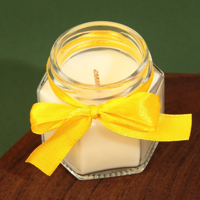 Свеча новогодняя в банке &laquo;Исполнения заветной мечты&raquo;, аромат ваниль, 6,5 х 5,5 см