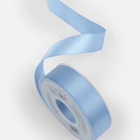 Лента атласная двухсторонняя №332 25мм*25&plusmn;1м небесно-голубой TR