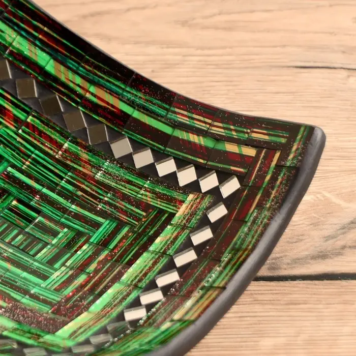 Тарелка декоративная 20х20х5 см, керамика