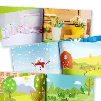 Набор альбомов 50, 80 и 100 наклеек, 3 шт, Малышарики