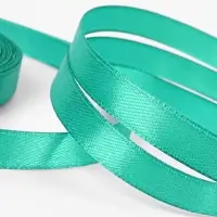 Лента атласная, 10 мм, 23&plusmn;1 м, бирюзовая №54