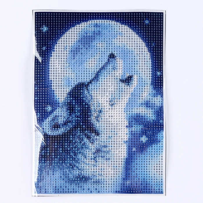 Алмазная мозаика с полным заполнением на холсте &laquo;Волк&raquo;, 15 х 21 см